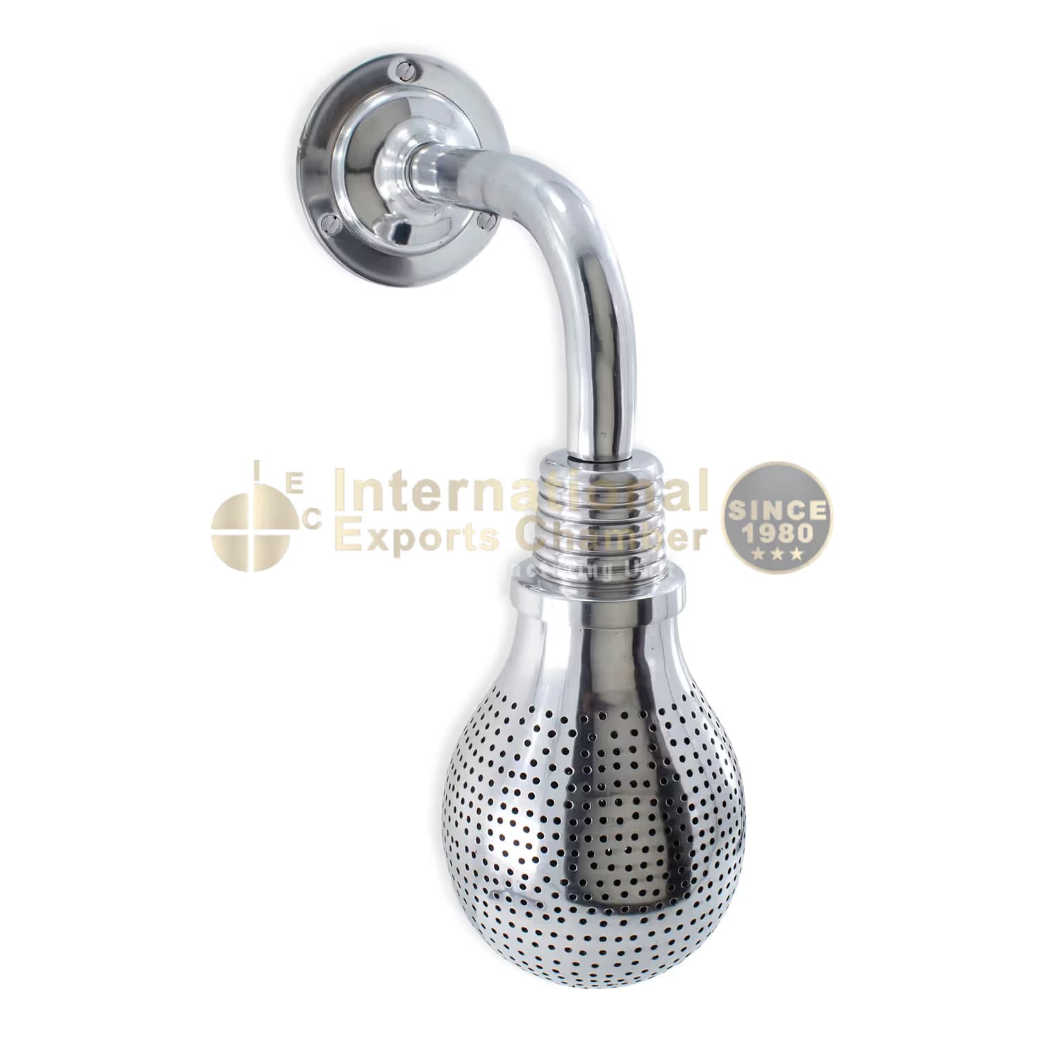 Aluminium Perforated H37.6cm/14.8" Wall Light - Mirror Polished - Industrial Marine Porch Retro & Passage Vintage Outdoor/Indoor Giant Bulb Shaped Wall Sconce/Lamp
